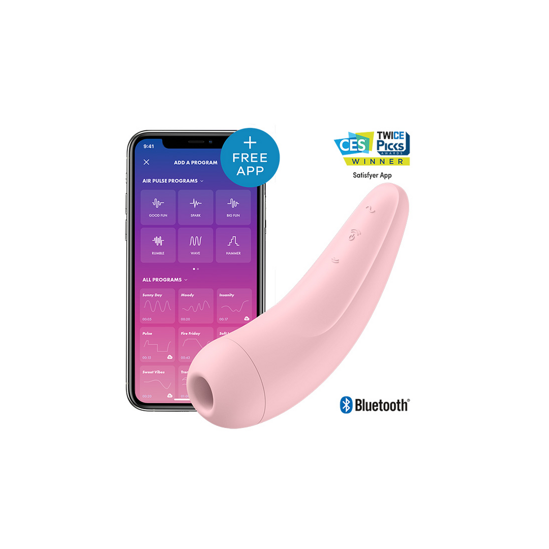 Curvy 2Plus - Air Pulse Stimulator and Vibration - Pink Roze - 1