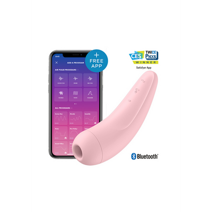 Curvy 2Plus - Air Pulse Stimulator and Vibration - Pink Roze - 1