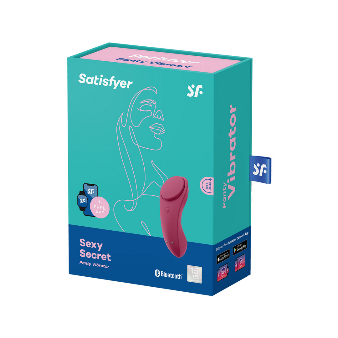 Sexy Secret - Panties Vibrator - Wine Red Rood - 0